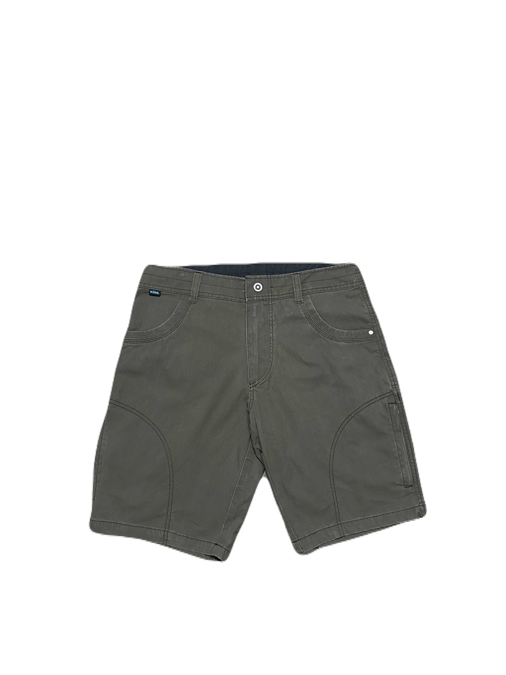Kuhl Ramblr Shorts Mens 33x10" Green Cargo Hiking Outdoor Patina 5125